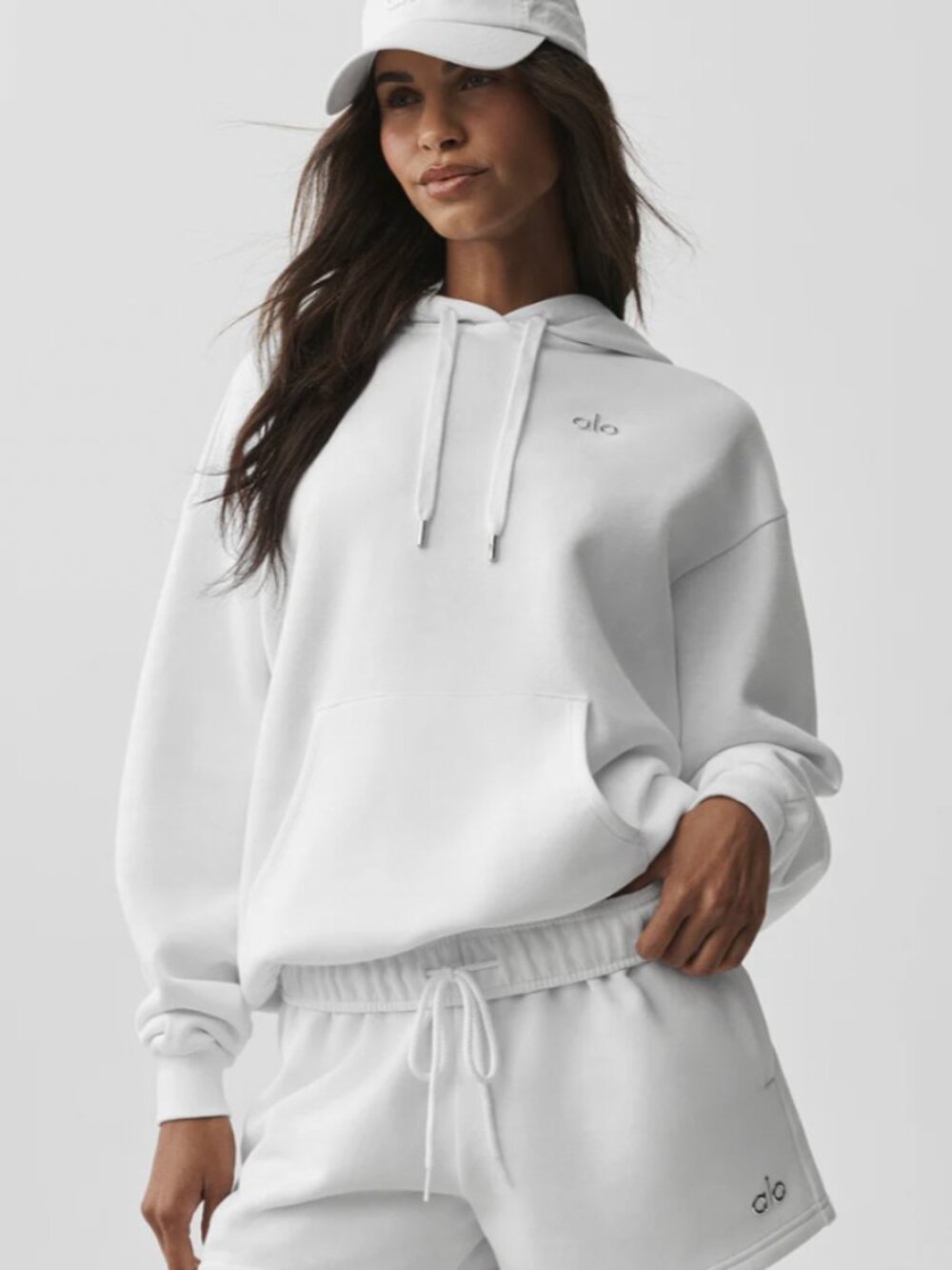Alo Accolade Hoodie | White | Size Small